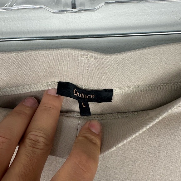 Quince Ultra-Stretch Ponte Straight Leg Pants 30” Women’s Sz L - Picture 8 of 10